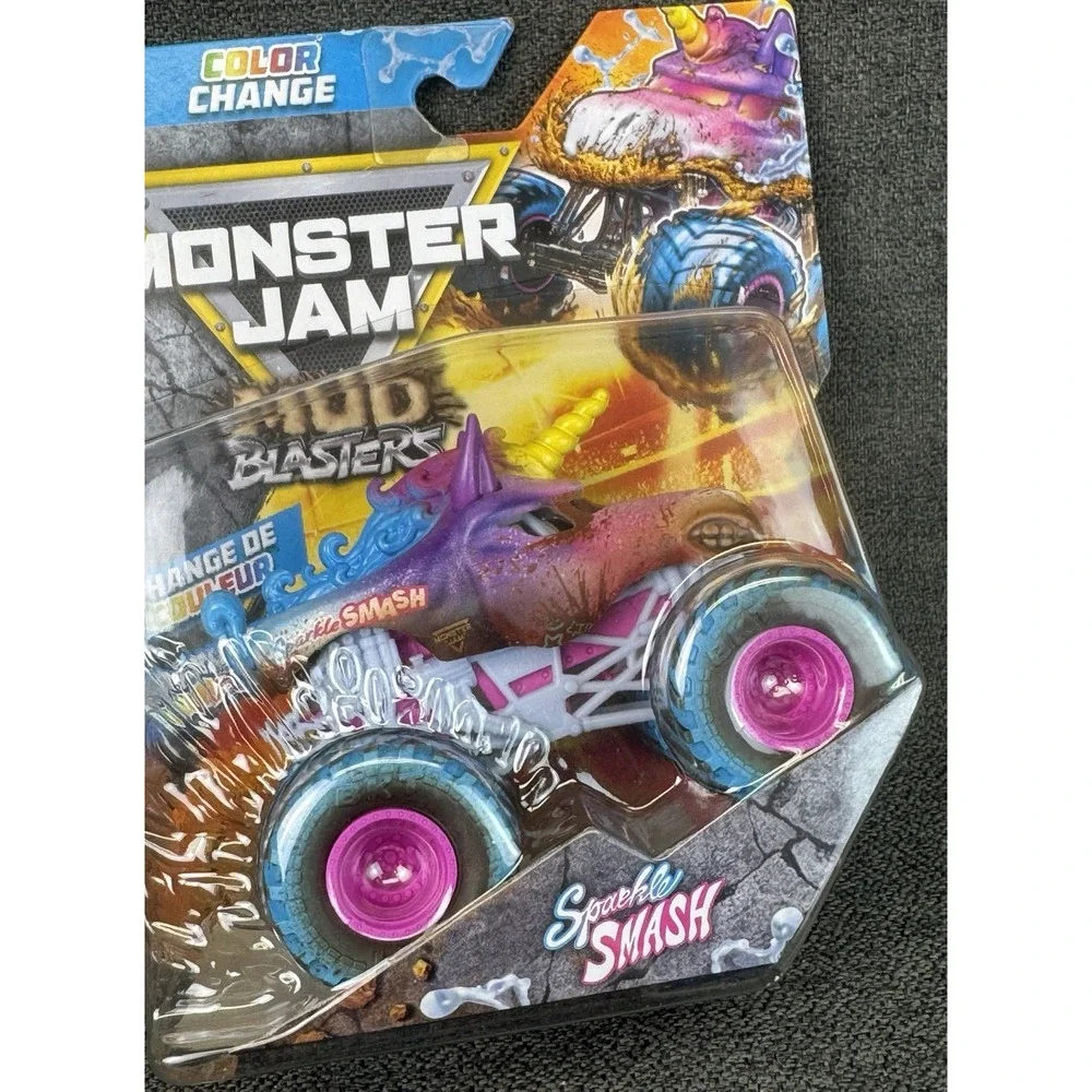 Monster Jam Sparkle Smash Mud Blasters Kids Model Diecast Toy Trucks Car 1:64 3+